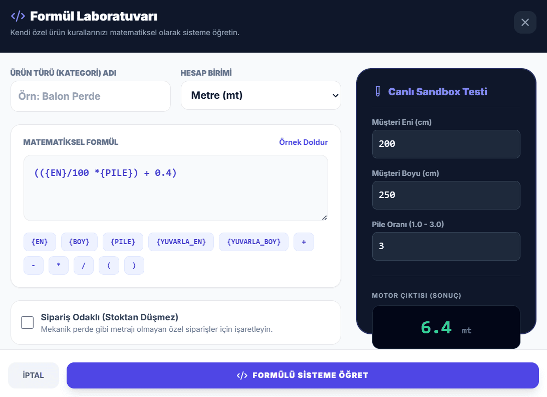 Formula Lab Arayüzü